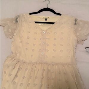 alredine cream dress